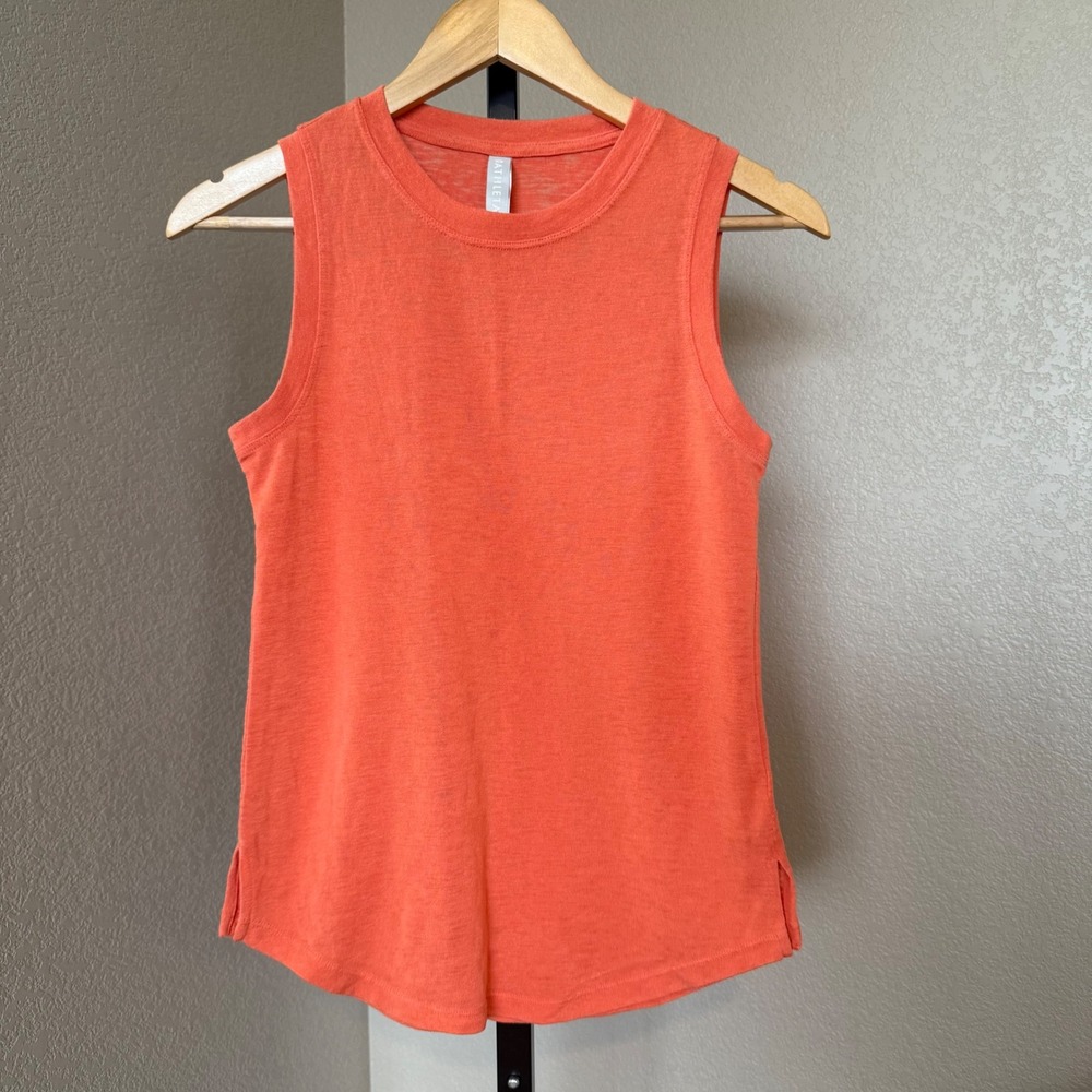 Athleta  Women's Breezy Tank Top Sleeveless Athletic‎ Workout Orange XXS